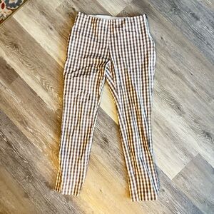 Brown Checkered Pants